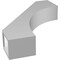 Ekena Millwork 4-in. W x 18-in. D x 24-in. H Westlake Architectural Grade PVC Knee Brace BRCP04X18X24WTL - alternate 5